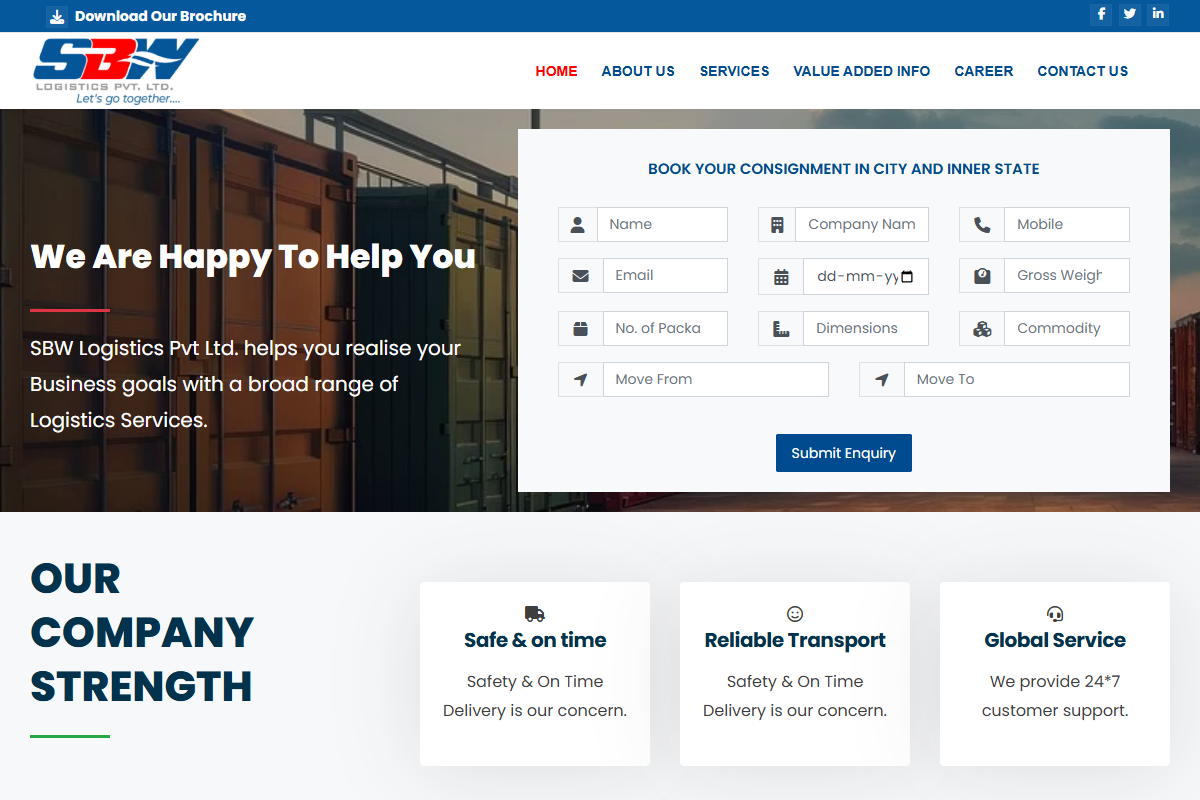 sbwl.in website snapshot